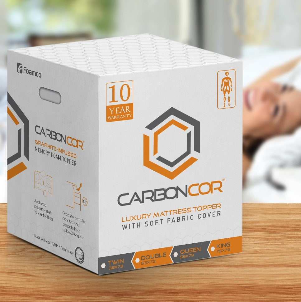 CarbonCor Graphite Topper with Cover (1.5" Thick) Ultramatic