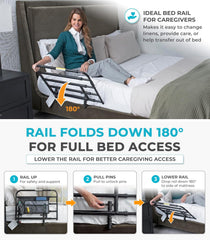 Stander Wonder Pivot Bed Rail Tall (8020)