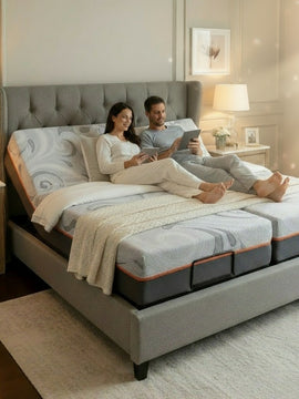 ULTRAMATIC - Posture-Plus 4.5 Adjustable Base & PurCarbon-11 Mattress Sleep Package