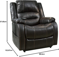 Tranquil Lift Chair Recliner - Black Leather-Like