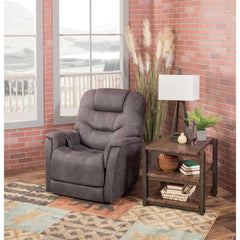 Ashley Ballister Lift Chair Recliner - Espresso Brown Faux Leather
